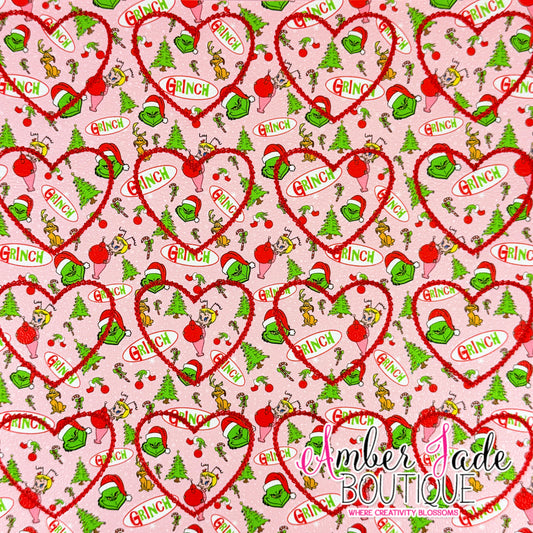 *LIMITED* Heart - Pink Grinch