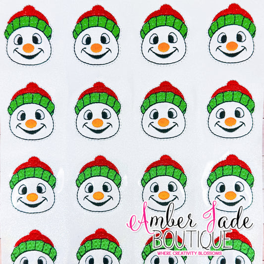 Snowman - Red & Green Hat