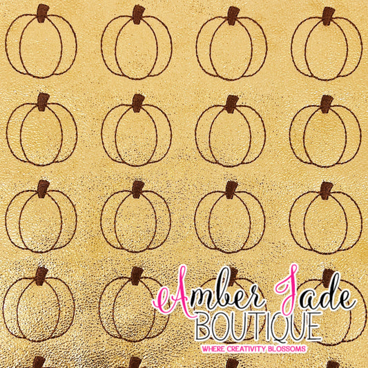 Pumpkin - Gold Foil