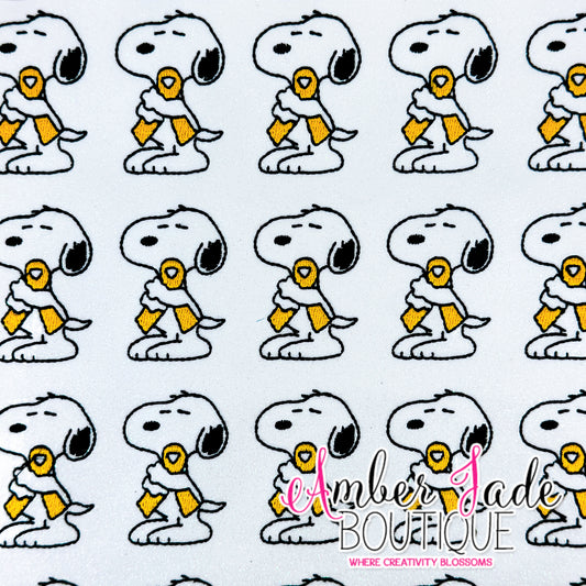 Snoopy Awareness Ribbon - Childhood Cancer