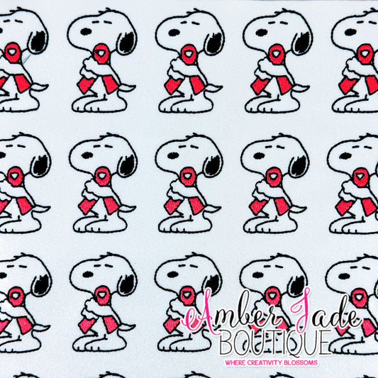 Snoopy Awareness Ribbon - Breast Cancer