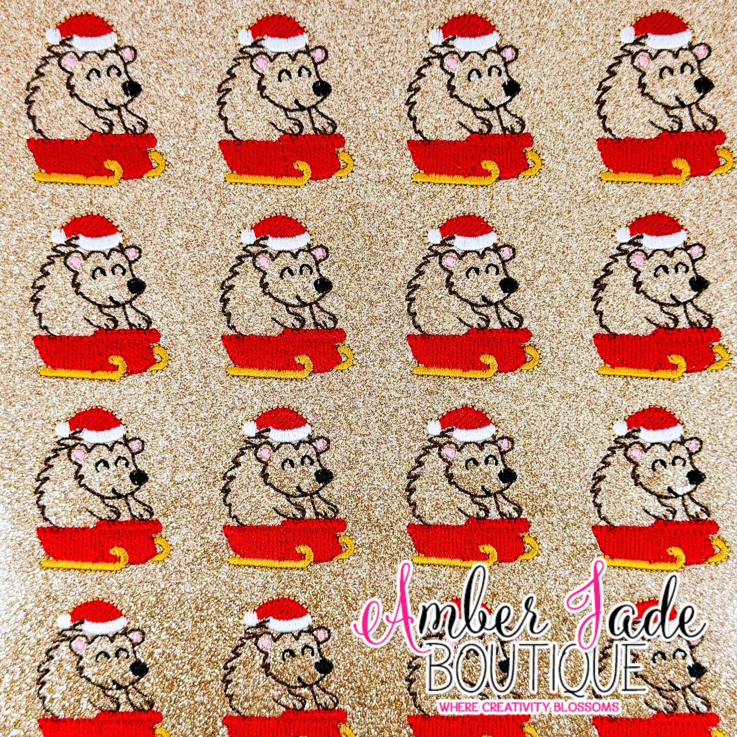 Winter Hedgehog Sledding