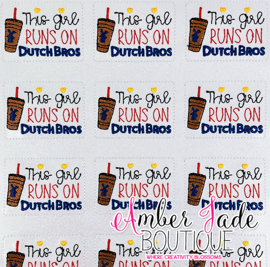 This girl runs on Dutch Bros