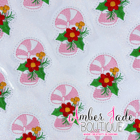 Candy Cane Floral - PINK