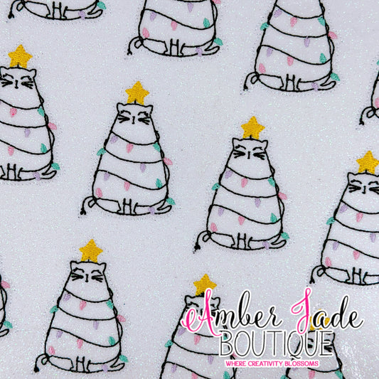 Cat Christmas Lights (Set of 3) PASTEL