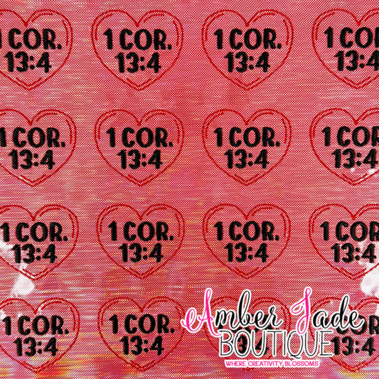 Heart Verse 1 COR. 13:4