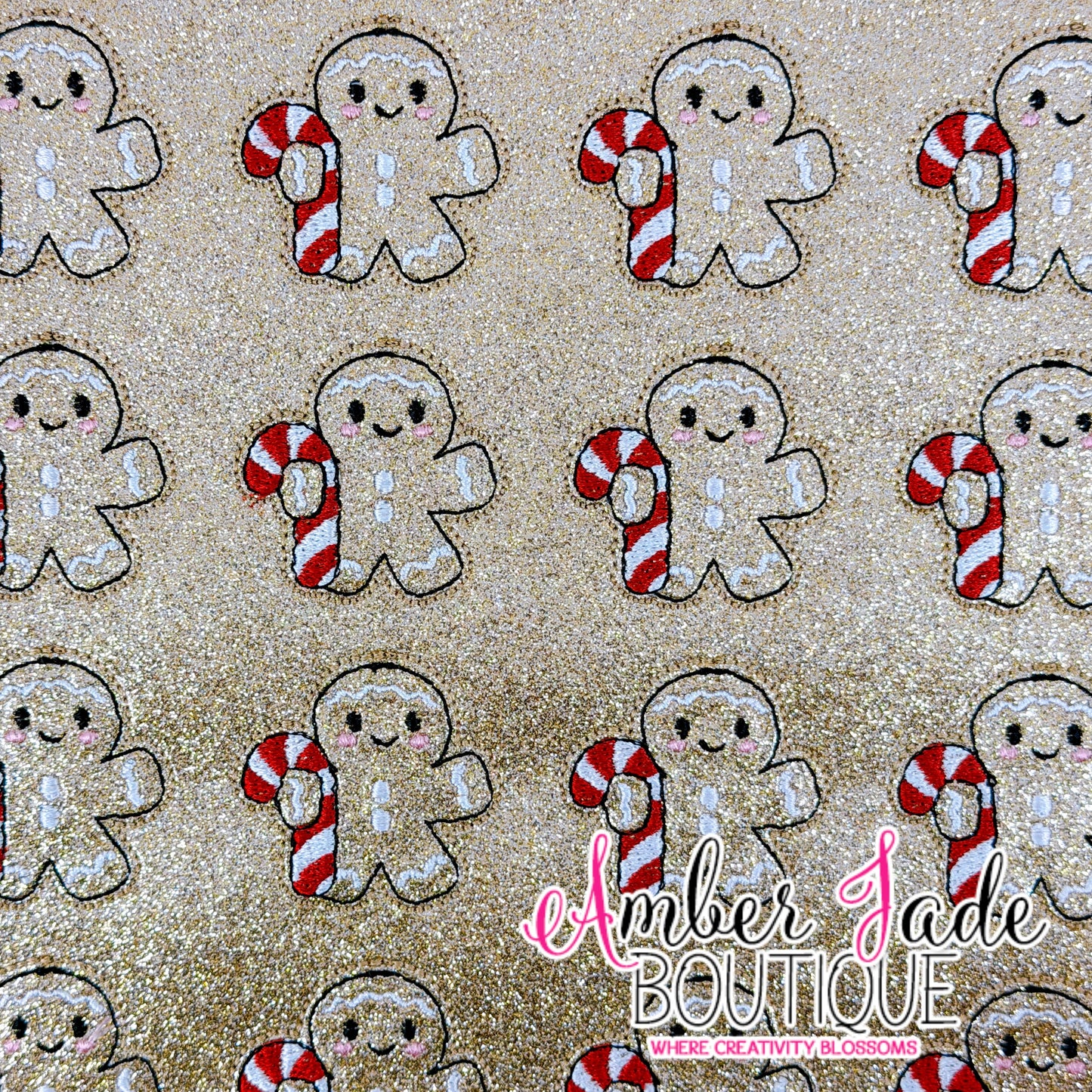 Christmas Gingerbread Candycane - RED