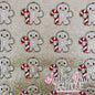 Christmas Gingerbread Candycane - RED