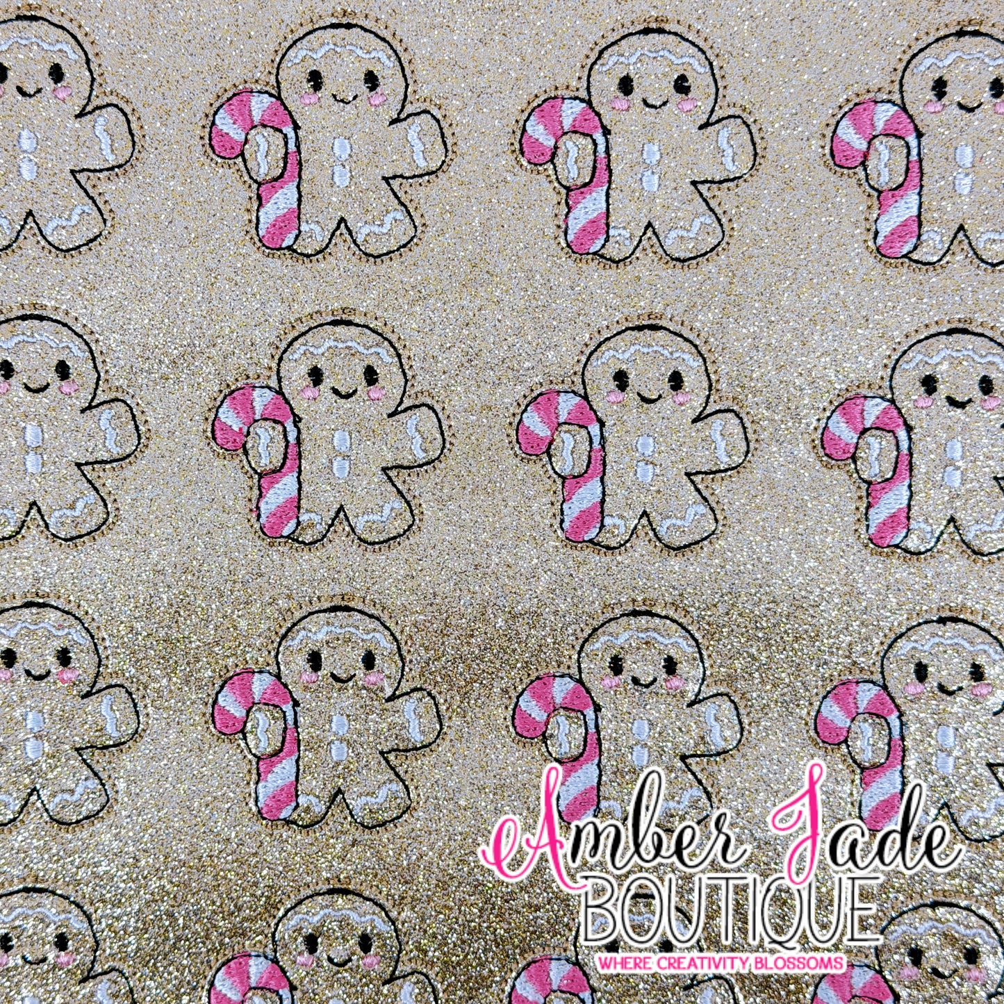 Christmas Gingerbread Candycane - PINK
