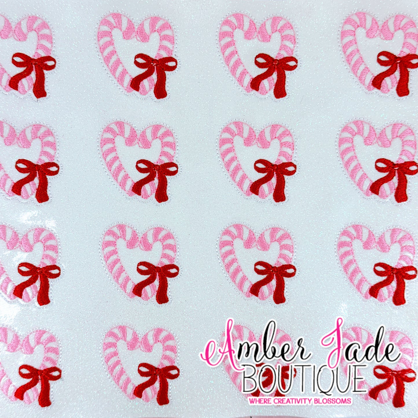 Bow Candy Cane - PINK