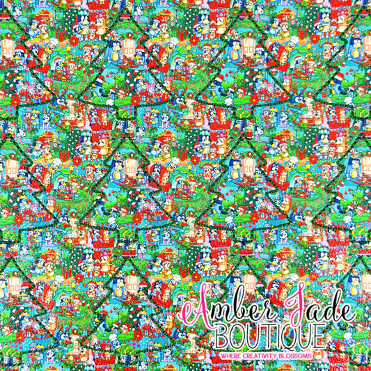 *LIMITED* Christmas Tree Silhouette - Bluey Layered