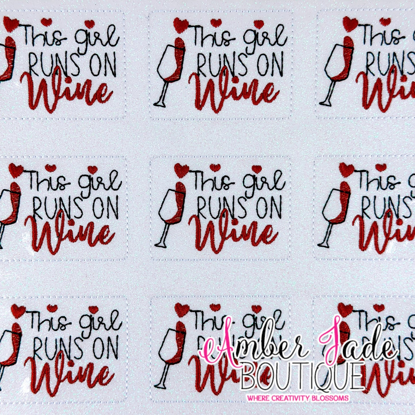 This Girl Runs on Wine (Set of 3) XL
