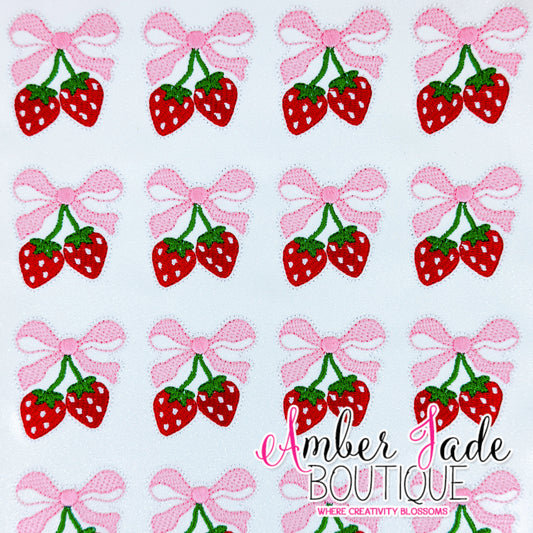 Coquette Bow Strawberries
