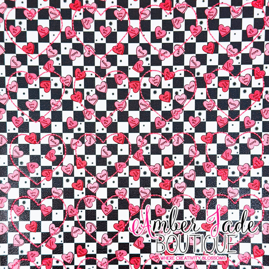 *LIMITED* Heart - Checkered Sweethearts