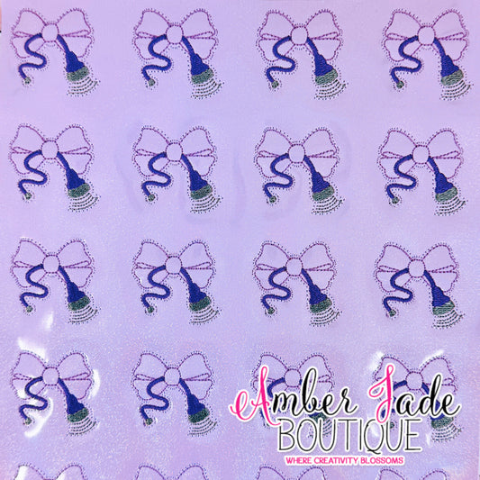 Coquette Sonographer Bow - PURPLE