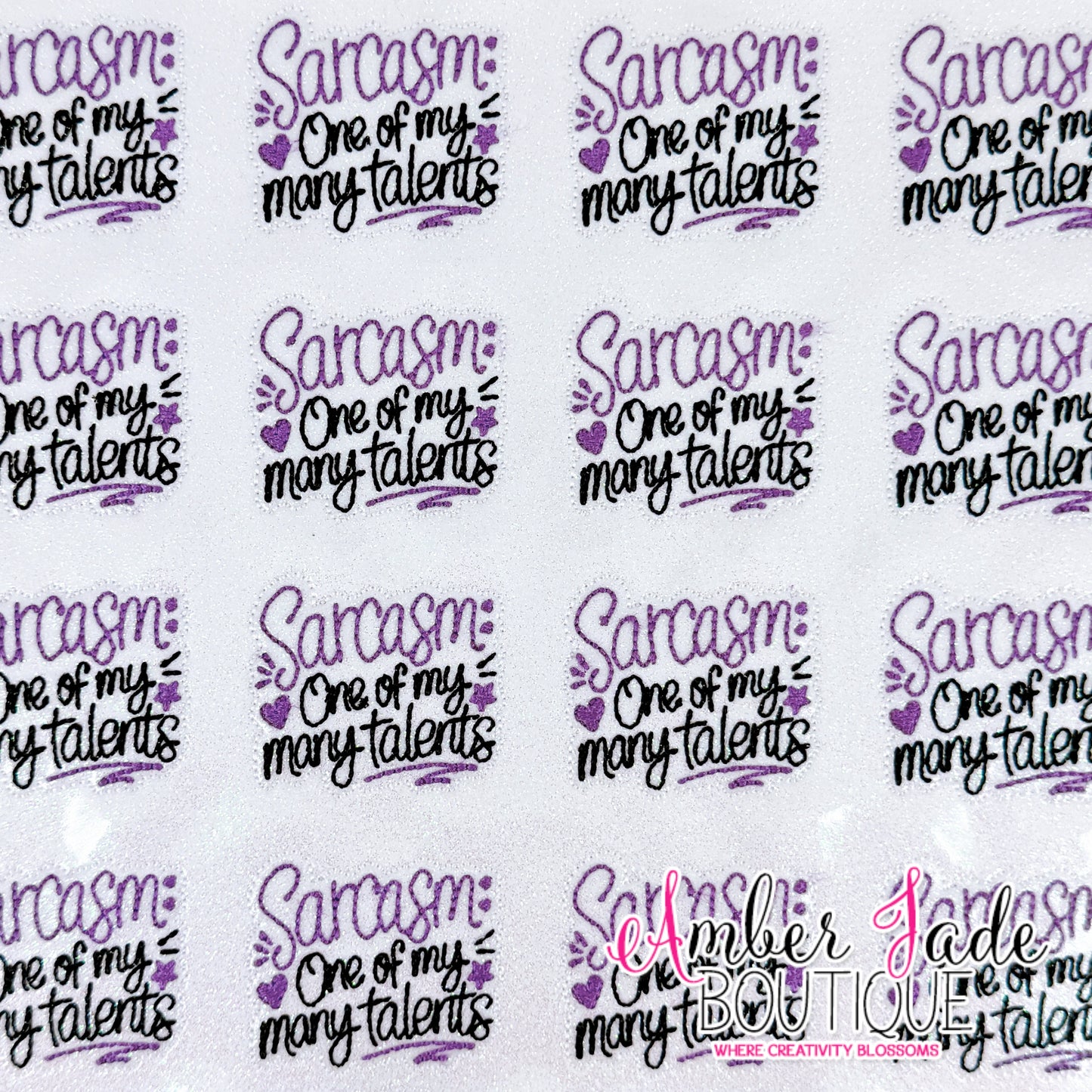 Sarcasm: One of my many talents - PURPLE