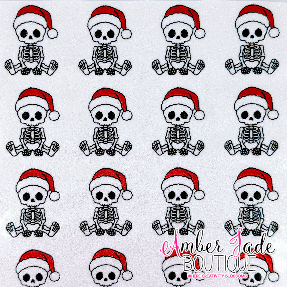 Skeleton Santa Sitting