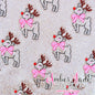 Christmas Reindeer - Pink Bow