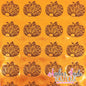 Pumpkin Sunflower Redwork - Orange