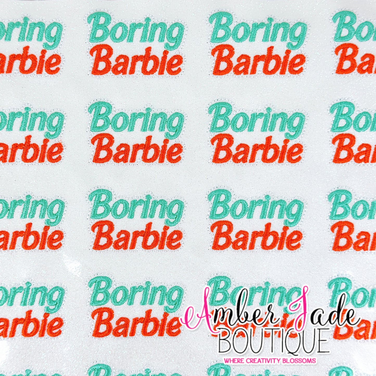 TS- Boring Barbie (Orange & Mint)