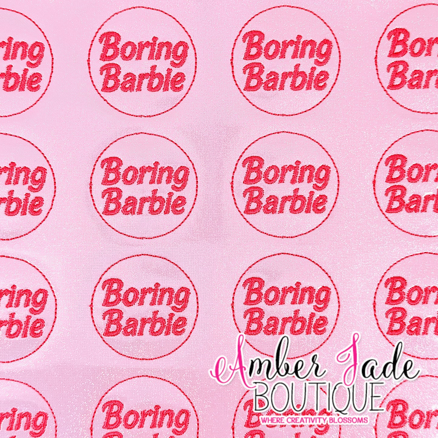 TS - Boring Barbie - Pink Circle