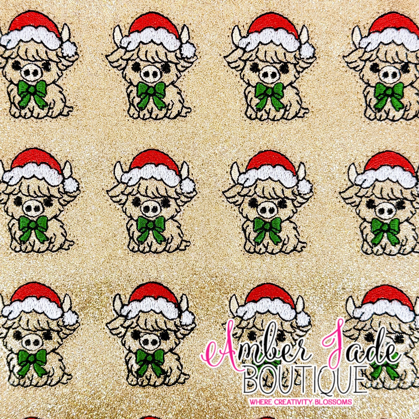 Cute Christmas Cow #3