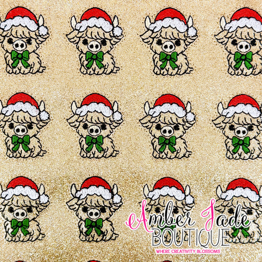 Cute Christmas Cow #3