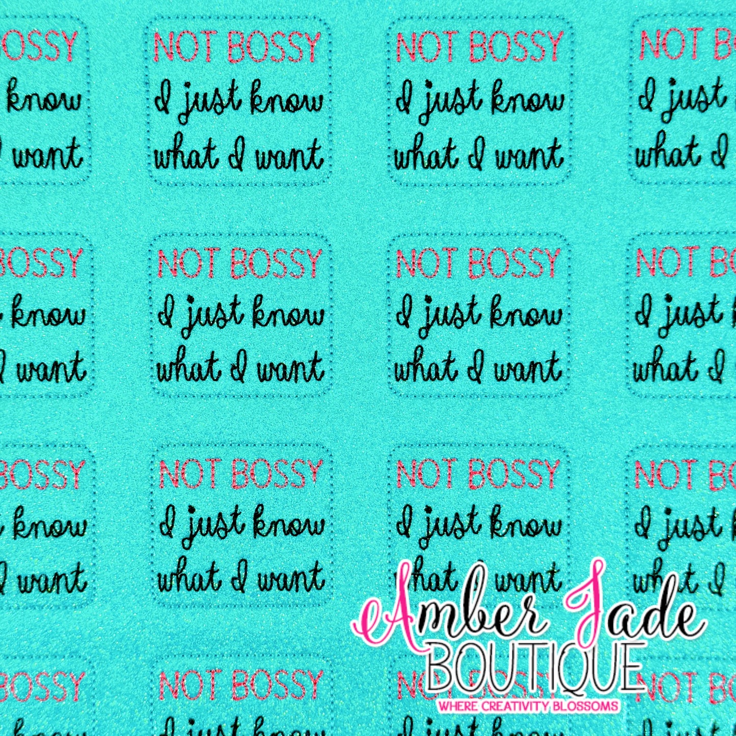 Not Bossy I Just Know What I Want