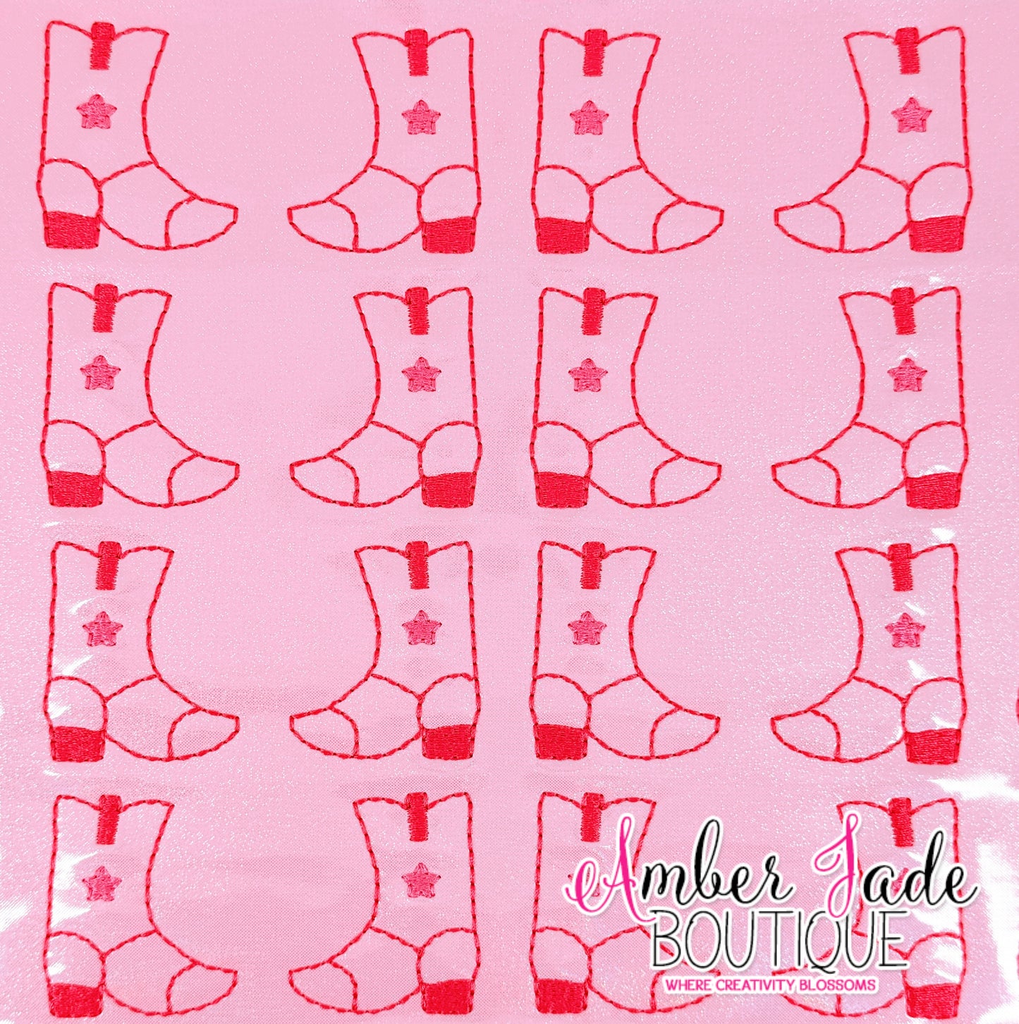 Cowgirl Boots - Pink