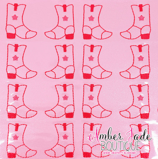 Cowgirl Boots - Pink