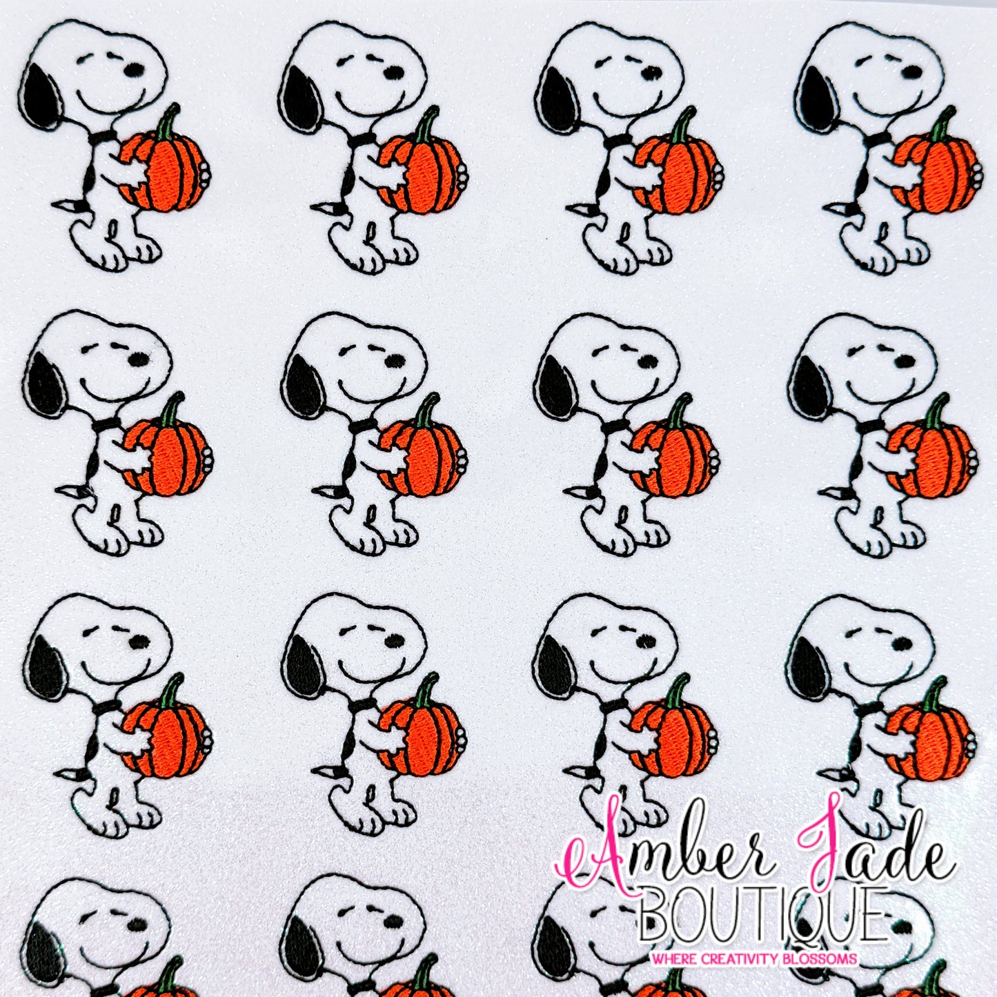 Snoopy Holding Pumpkin