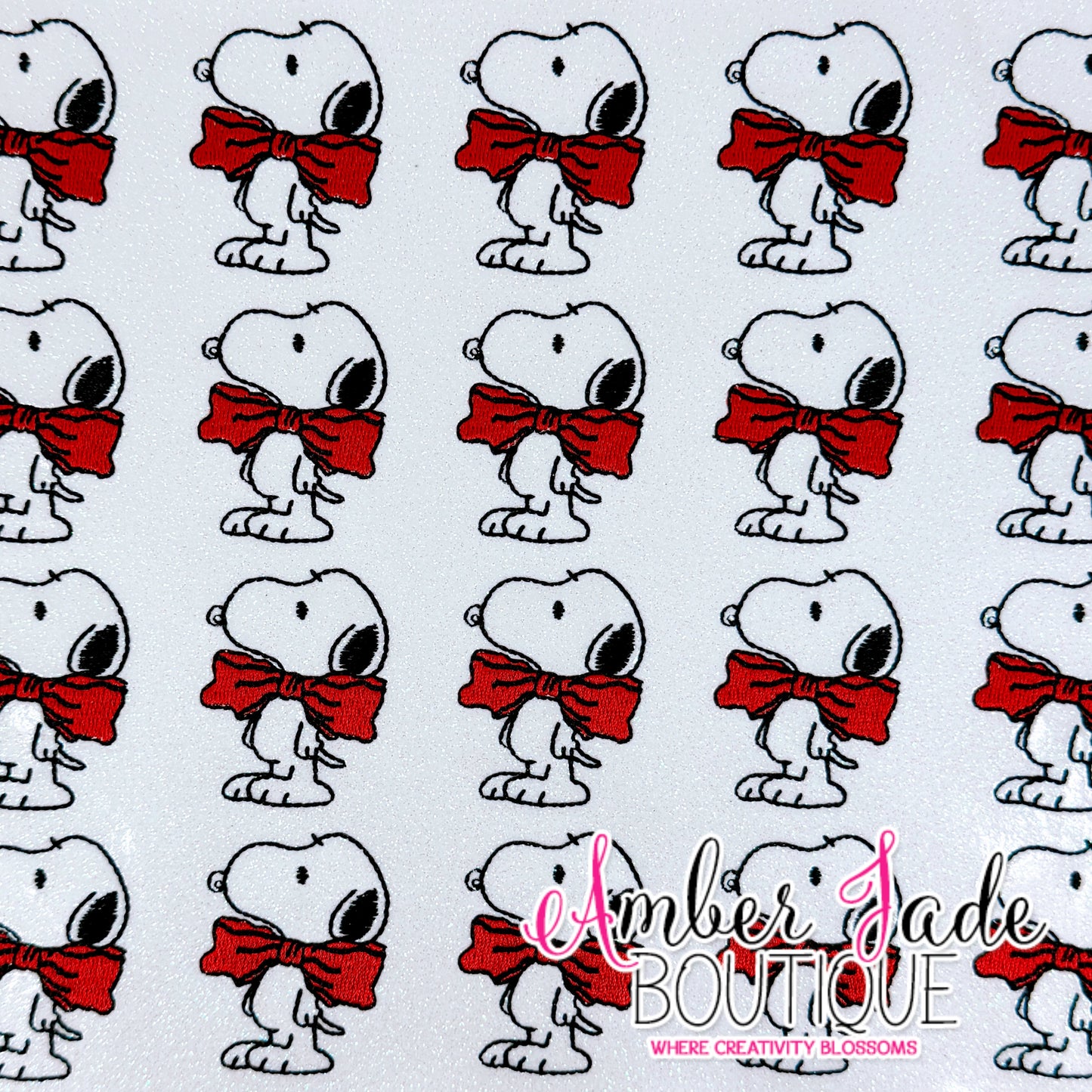 Snoopy Red Bow