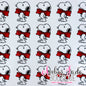 Snoopy Red Bow