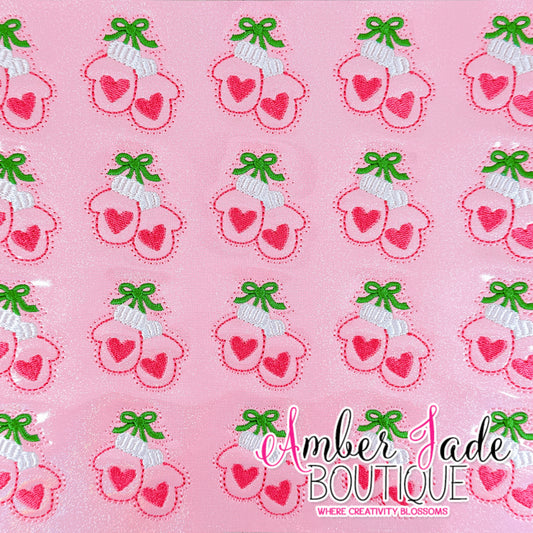 Christmas Gloves - Pinkmas