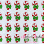 Candy Cane Bow - Red with Green Bow