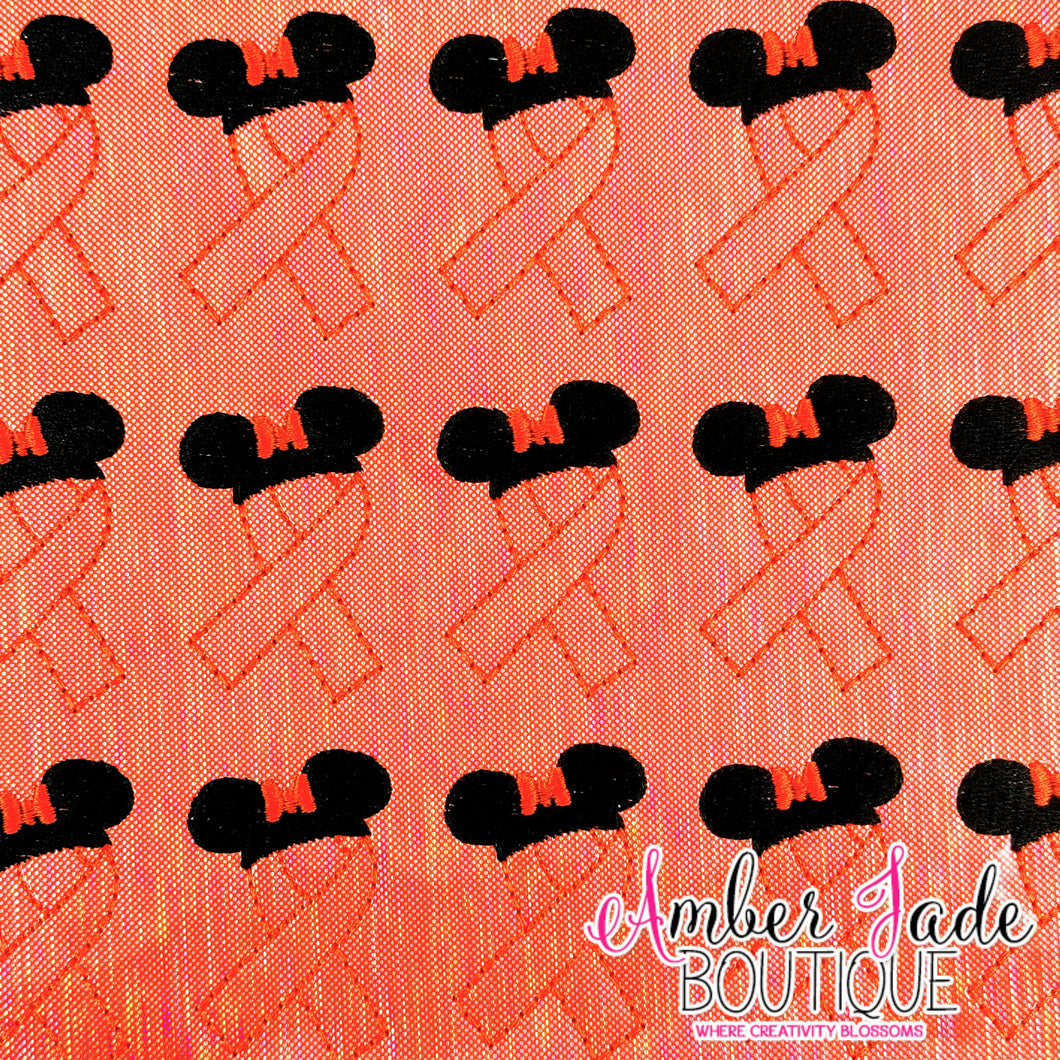 Minnie Cancer Awareness Ribbon - ORANGE