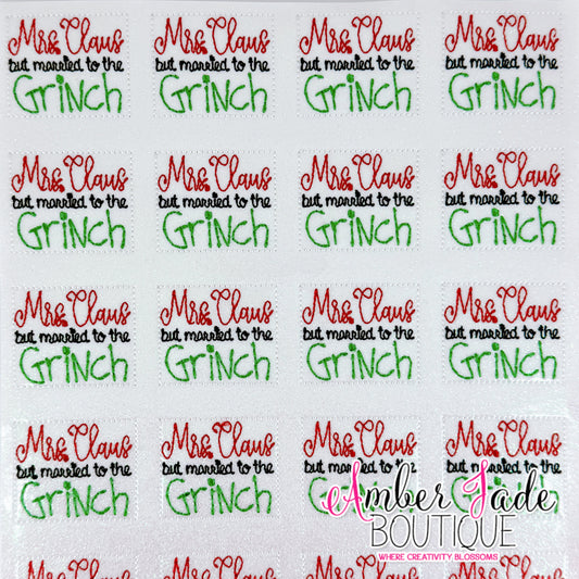 Mrs. Claus but married to the Grinch