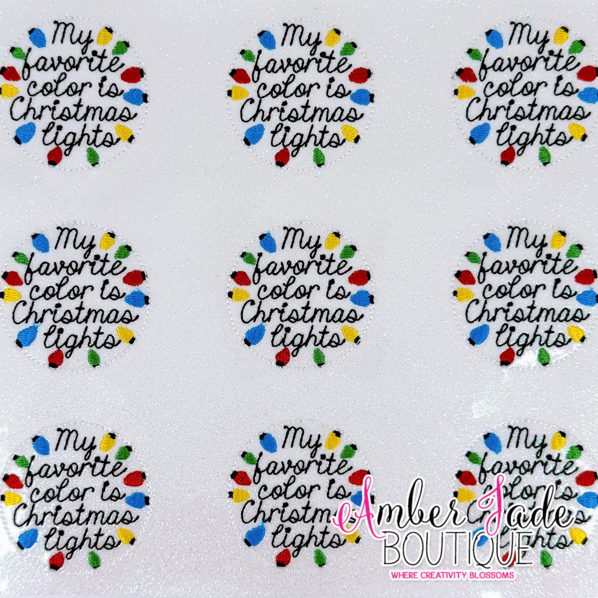 My Favorite color is Christmas Lights (Set of 3)