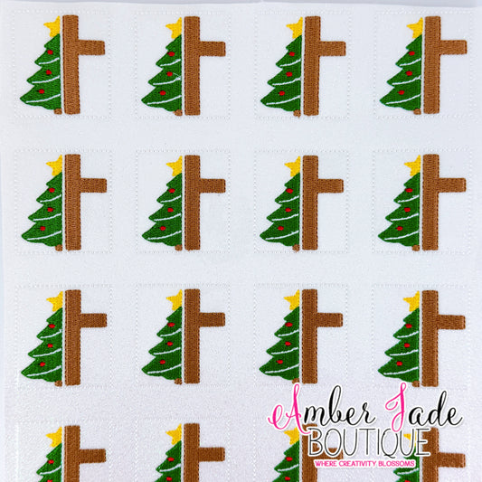 Split Christmas Tree Cross
