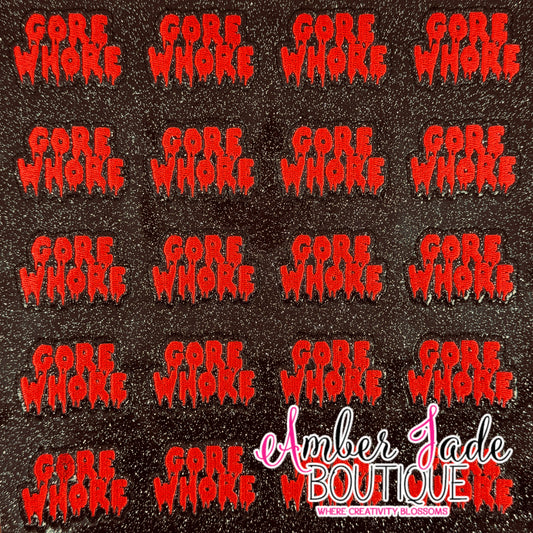 Gore Whore - Black Glitter