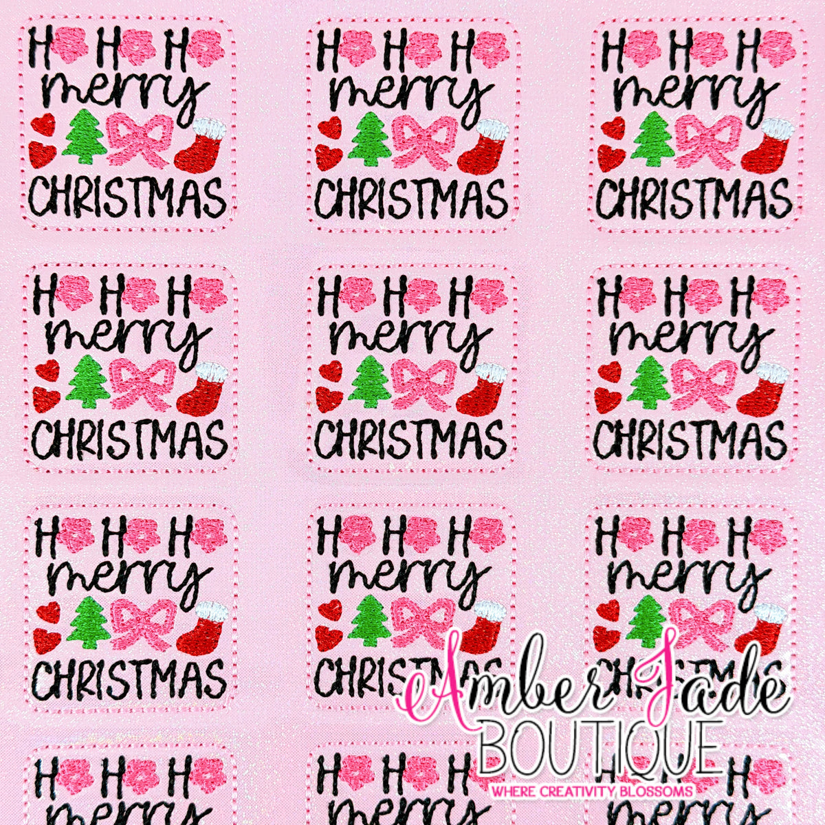 Ho Ho Ho Merry Christmas - PINK