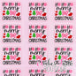 Ho Ho Ho Merry Christmas - PINK