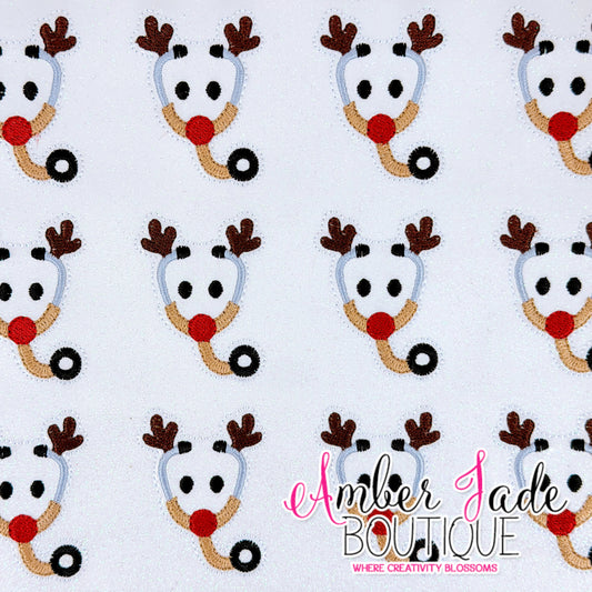 Stethoscope Reindeer #2 - WHITE