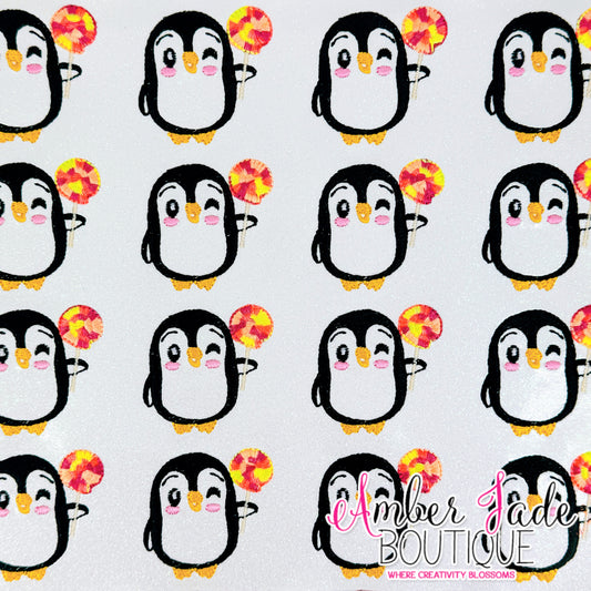 *LIMITED* Penguin Cutie Popsicle - Sunset Neon