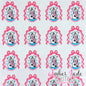 Snowman Frame - Pink