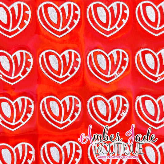 Love Heart 293 - Red Holographic