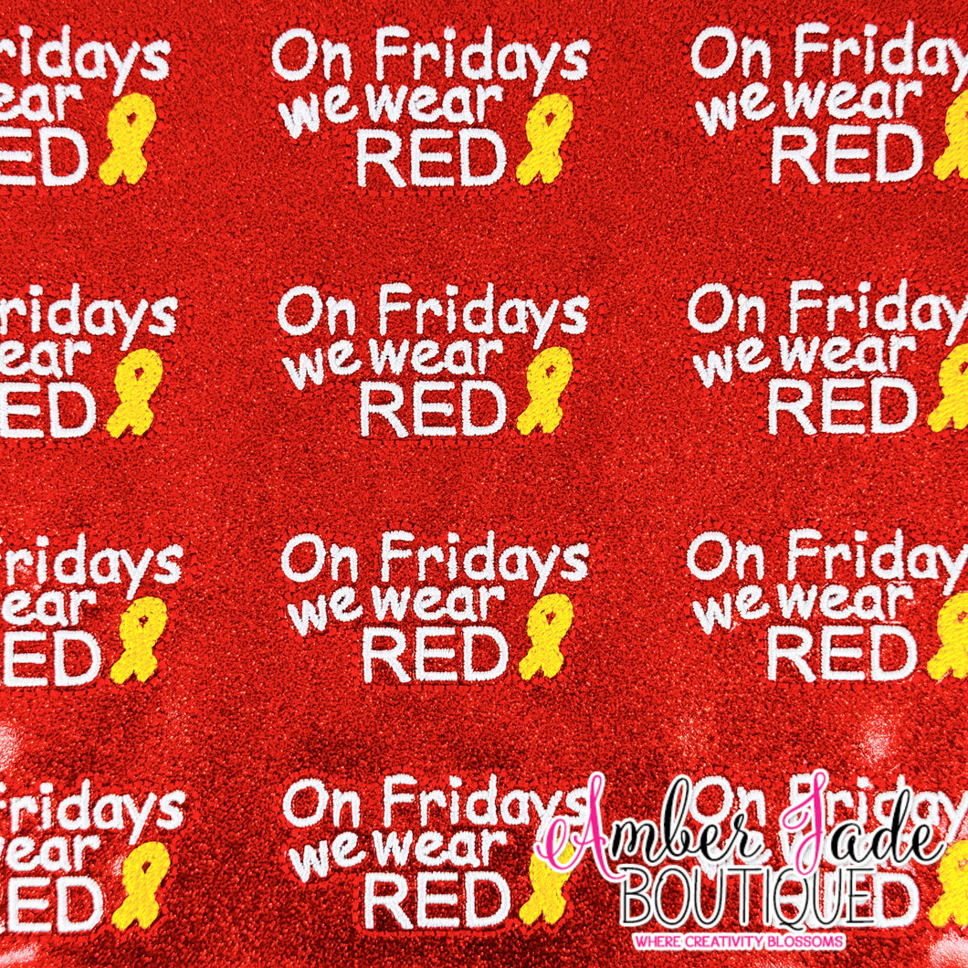 On Fridays we wear RED XL (Set of 3)