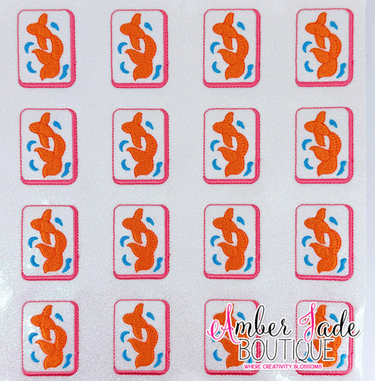 Mahjong Tile - Koi Fish