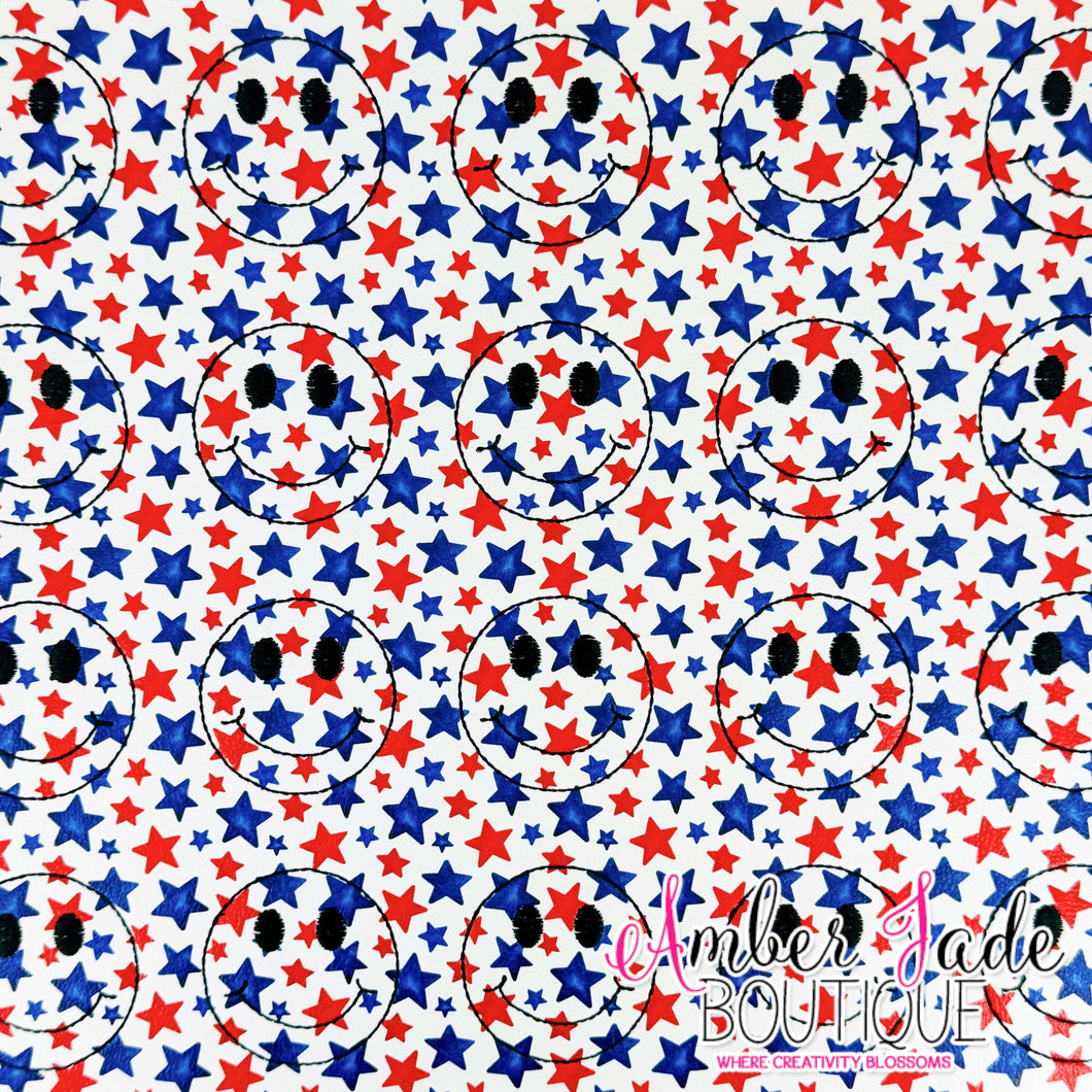 *Limited* Patriotic Smile Face Stars