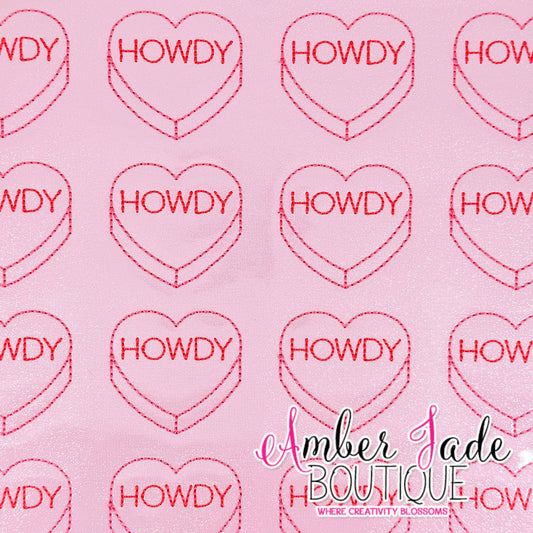 Conversation Heart - HOWDY